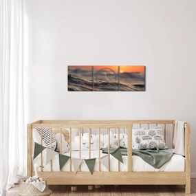 Tenger hullámai képe (órával) (90x30 cm)