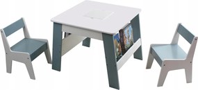 2in1 gyerekasztal tárolóval és játékpolccal Bdmu Kids TF6214