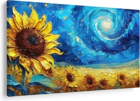 Kép - Festés napraforgó (90x60 cm)