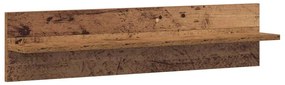 Falpolcok polcokkal 2 pcs Régi fa 80 x 11.5 x 18 cm Faanyag