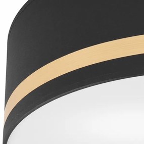 Mennyezeti lámpa SIRJA STRIPE 4xE27/15W/230V átm. 45 cm fekete