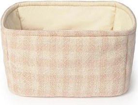 Világos rózsaszín textil játéktároló kosár 30x20x20 cm Swan Rose – Lorena Canals