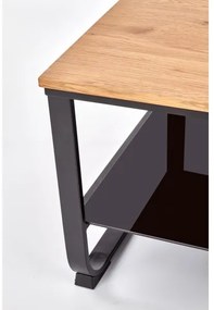 ARTIGA dohányzóasztal 45x105 cm fekete/bézs