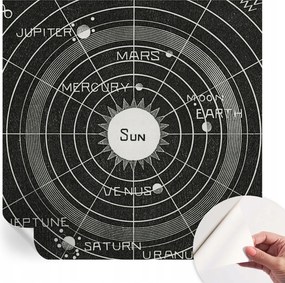 Fali fotótapéta előszoba konyhába Kozmikus diagram 250x250 cm