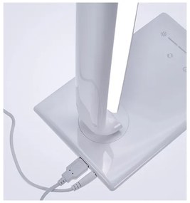 Solight WO37-W - LED dimmelhető asztali lámpa USB csatlakozó LED/12W/230V fehér