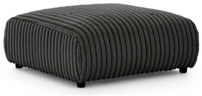 Sötétszürke kordbársony lábtartó Justin – Ropez