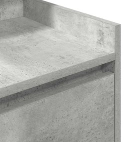 2 db betonszürke éjjeliszekrények 2 fiókkal 38x34x80 cm