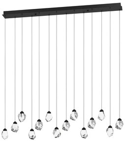 Eglo 390358 - LED Dimmelhető csillár zsinóron SINDICAT 14xLED/3W/230V fekete/átlátszó