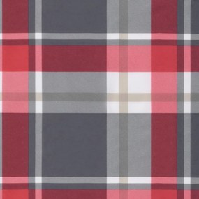 piros kockás szövet raklappárna 80 x 40 x 12 cm