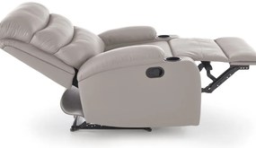 Perus dönthető bézs fotel pohártartóval