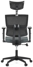 Szürke hálós irodai szék hintamechanikával. KA-B1025 GREY