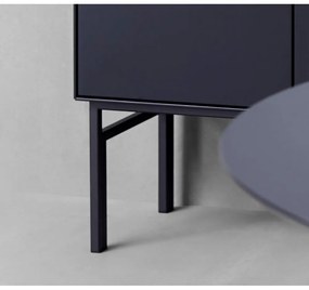 Fekete bortároló szekrény 91x111 cm - Edge - Hammel