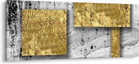 Kép - Arany négyzetek N⁰3 (120x50 cm)