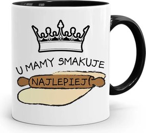 Fekete Bögre Anyukáknak A Legjobb Ízű, fényképes nyomattal