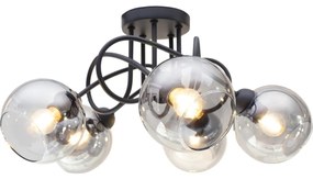 Felületre szerelhető csillár LATIL 5xE27/60W/230V fekete