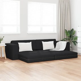 Földi Kanapéágy 2 az 1-ben Fekete 245x150x60.5 cm Szövet
