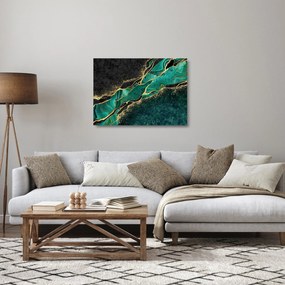Kép - Kerozin-arany márványozás (üvegen) (70x50 cm)