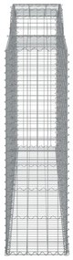 3 db íves horganyzott vas gabion kosár 300x50x160/180 cm