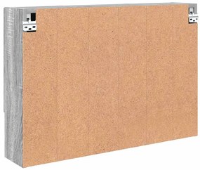 Fürdőszobai tükörszekrény Szürke sonoma 80 x 17 x 55 cm Faanyag