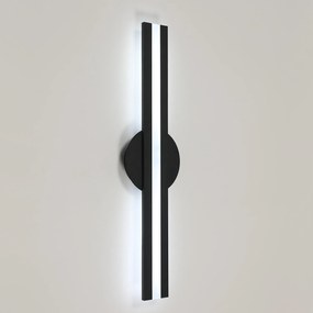 Lampa Ścienna Led Czarna 18 W do Korytarza i Schodów 58 cm 6500K