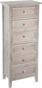 Tömör komód nappali szekrény 6 fiókos szürke