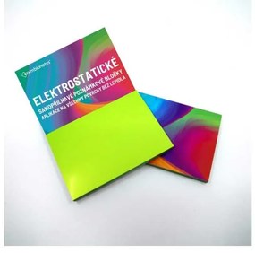 Symbionotes elektrosztatikus jegyzetek 19 x 10 cm - 100 papírlapokat, zöld