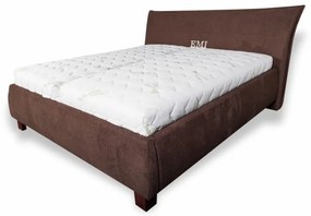 VALERIA LUX kárpitozott ágy + rácsos rács + matrac EMI