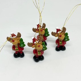 Rénszarvas figurák akasztóval 4 db