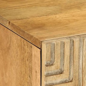 barna tömör mangófa TV-szekrény 105 x 33 x 46 cm