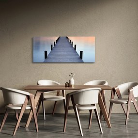 Kép - Móló a Starnberger-tónál, Bajorország, Németország (120x50 cm)
