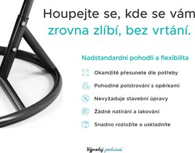 AKCIÓ Függőszék KOKON állvánnyal, bézs II. osztály