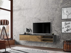 TV asztal/szekrény Dalton (antracit + flagstaff tölgy). 1097688