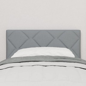 Fejtámla Gyémánt Blokkos Design Világosszürke 80 cm Szövet