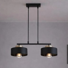 Brilagi - Kábelen függő csillár SPRING 2xE27/60W/230V fekete/arany