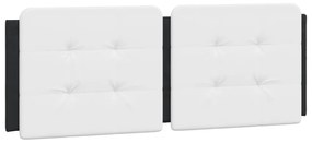 fekete és fehér ágykeret LED-ekkel matrac nélkül Zadar 140 x 190 cm