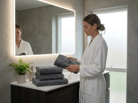 Ručník CLYR 50x100 cm sötétszürke, 100% pamut