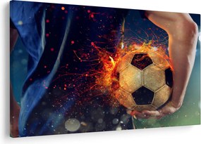 Kép - Futball-labda a tűzben (90x60 cm)