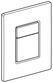 GROHE 38732SD0 - SKATE COSMOPOLITAN nyomólap, 156 × 197 mm, rozsdamentes acél kivitel