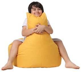 Sárga gyerek babzsákfotel Baton – Floriane Garden