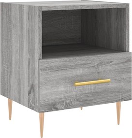 vidaXL szürke sonoma színű szerelt fa éjjeliszekrény 40 x 35 x 47,5 cm
