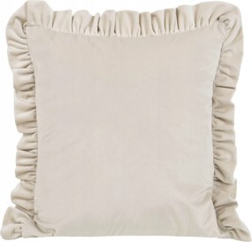 Dekoratív párnahuzat VELVET-25 45x45 Eurofirany krémszínű