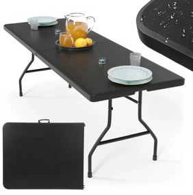JAGO Összecsukható asztal  183 cm 8 személyes fekete