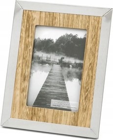 Barna Ezüst Képkeret 10x15cm Fém