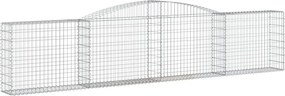 vidaXL íves horganyzott vas gabion kosár 400x30x80/100 cm