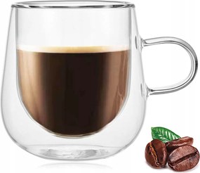 250 Ml-es Duplafalú Thermo Pohár Latte Kávéhoz 1DB TR-41-1