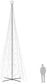 kúp alakú karácsonyfa 3000 kék LED-del 230 x 800 cm