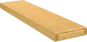 vidaXL bambusz fali polc 80x20x4 cm