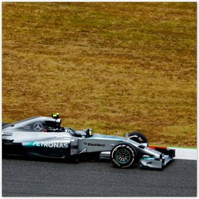 Poszterek 100x100 Mercedes versenyautó