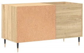 sonoma tölgy színű szerelt fa hanglemezszekrény 85x38x48 cm