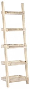 Fehér tömör mangófa létrapolc 75 x 37 x 205 cm